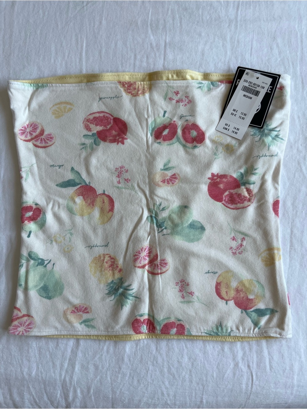 Hollister Reversible Fruit Print Tube Top - Picture 2 of 5
